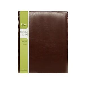 Eccolo World Traveler Executive Journal Brown Hardcover Gold Professional Office